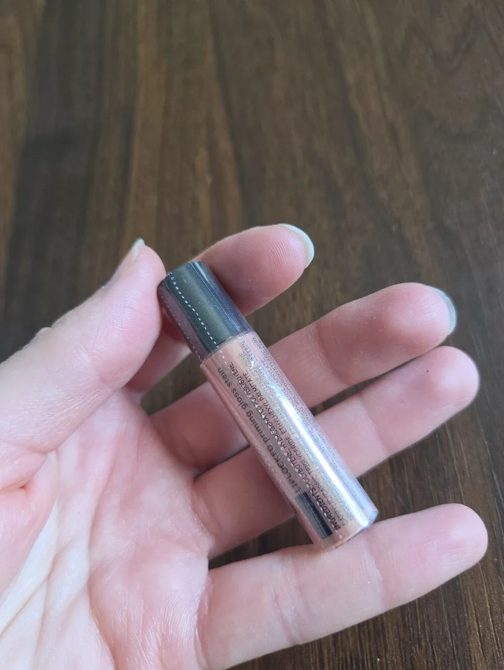 Manna Kadar LipLocked Priming Gloss Stain Shae Full Size 0.09oz Nude New Sealed